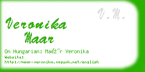 veronika maar business card